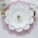 Plato Base Geranio Blanco